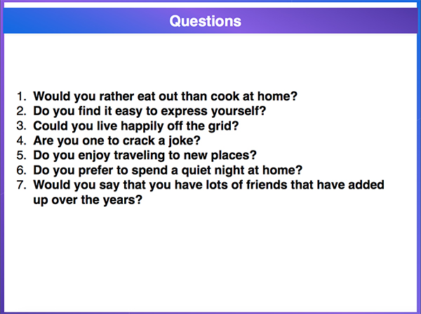 Cheesy Questions